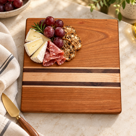 8x8 Striped Charcuterie Board