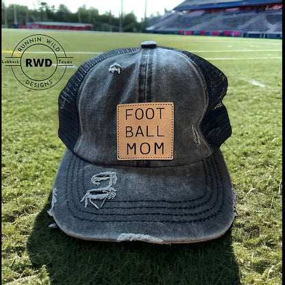 Football Mom Ponytail Hat