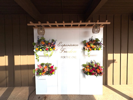The Floral Welcome Wall - Rental
