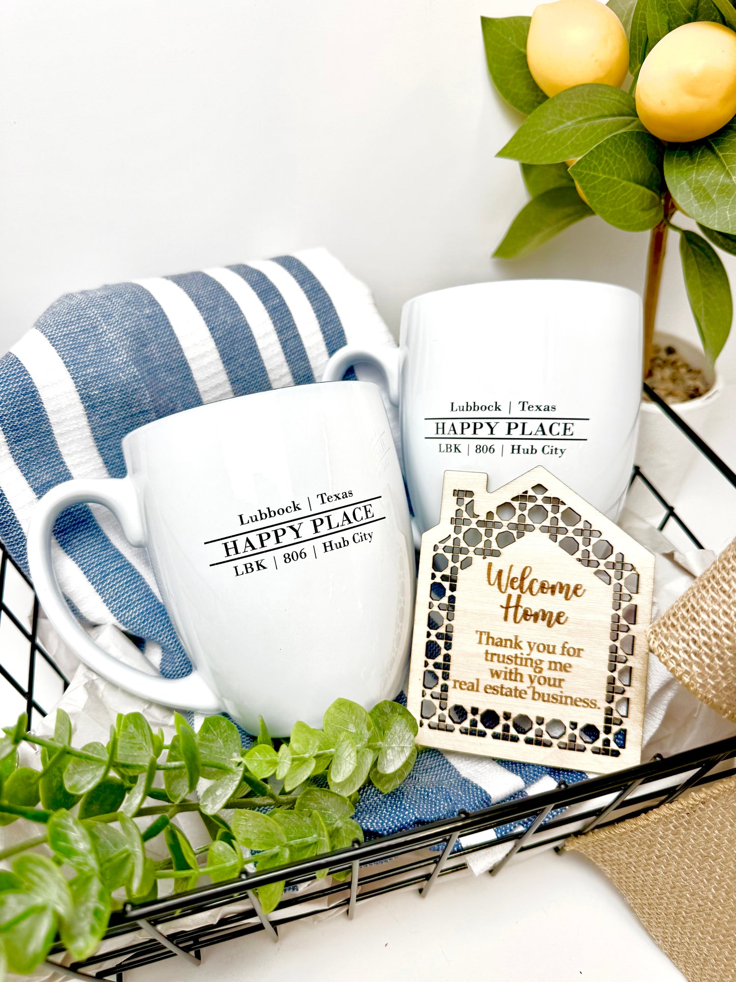 Happy Place Realtor Basket