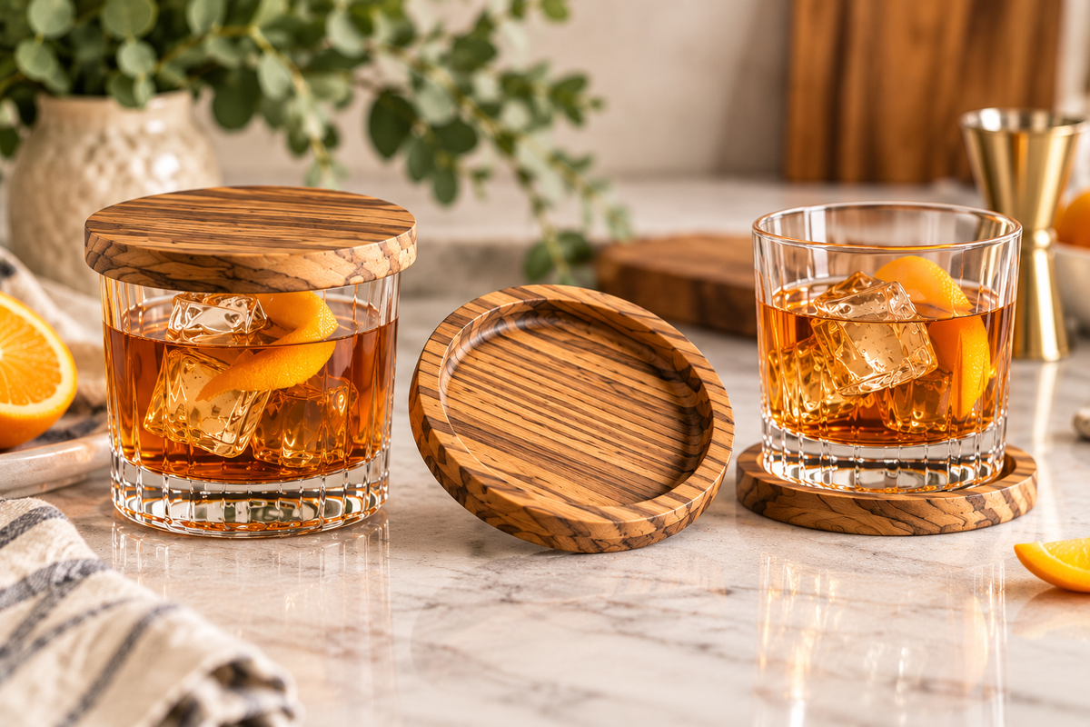 2 in 1 Cocktail Coaster Cover